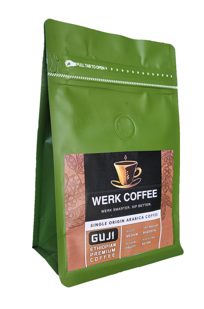 Werk Coffee - Ethiopian Premium Single Origin(Guji) Arabica Coffee Powder